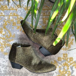 Rocker-Chic Cheetah Print Ankle Booties